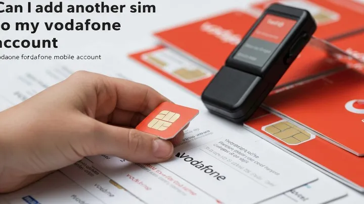 Can I add another sim to my vodafone account? Yes
