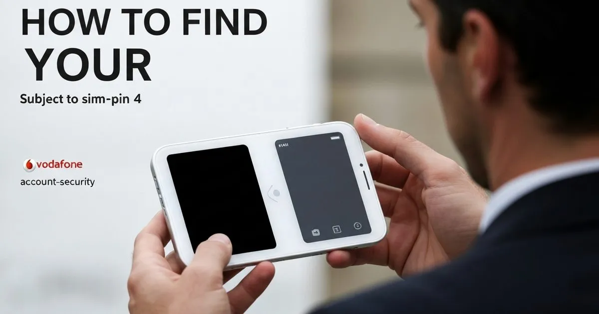How to find your Vodafone 4-digit PIN - A step-by-step guide