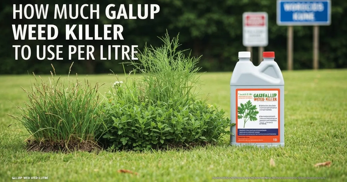 How Much Gallup Weed Killer to Use per Litre: The Ultimate Guide for a Weed-Free Garden