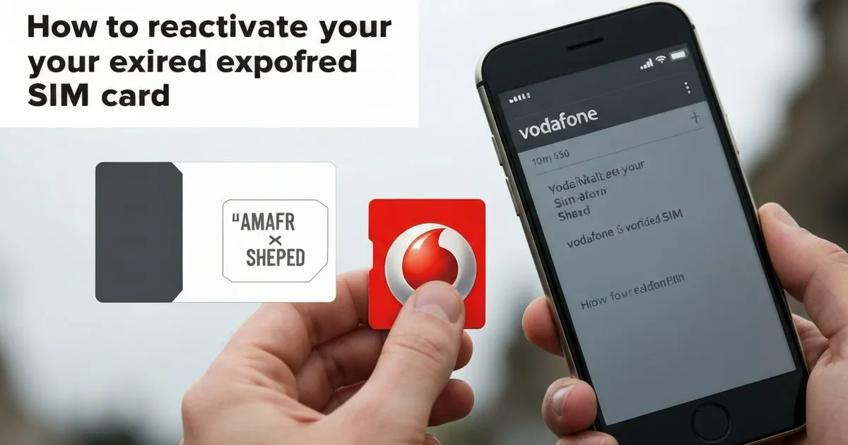 How to reactivate your expired Vodafone SIM card