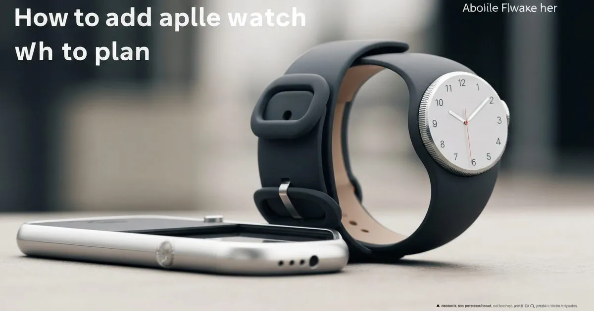 How to add apple watch to o2 plan