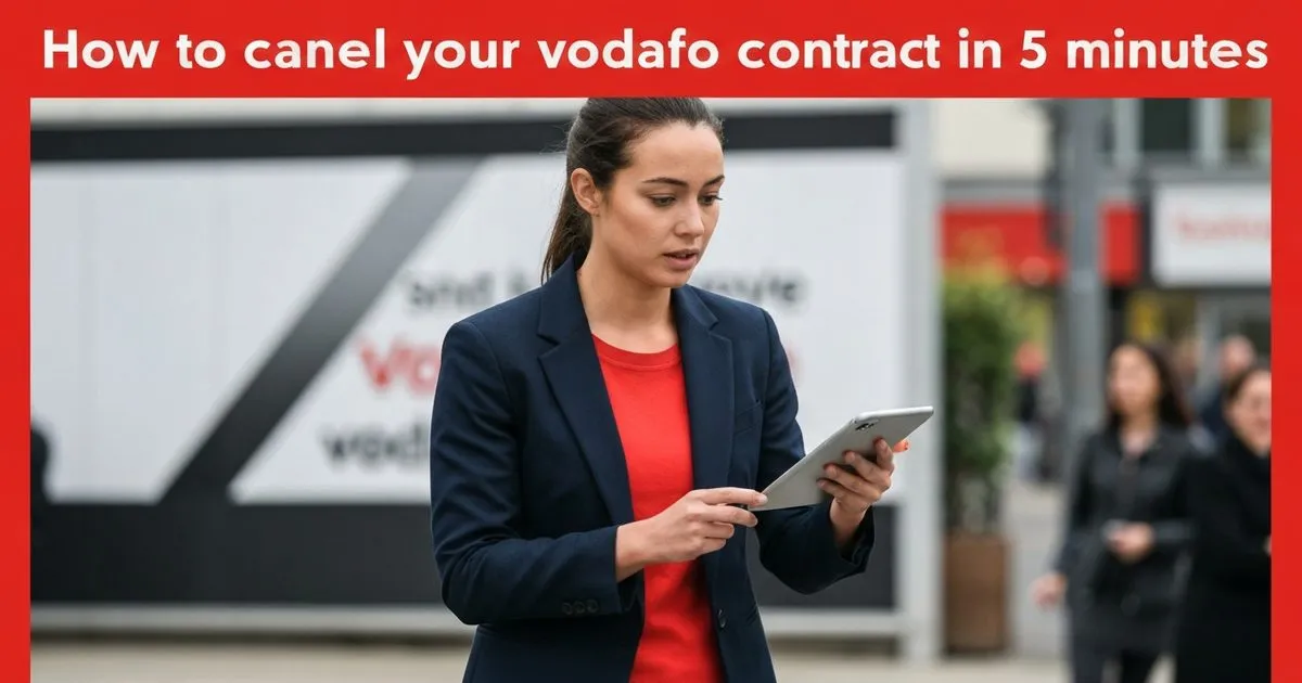 How to cancel your Vodafone contract in 5 minutes