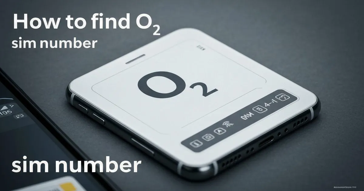 How to find o2 sim number